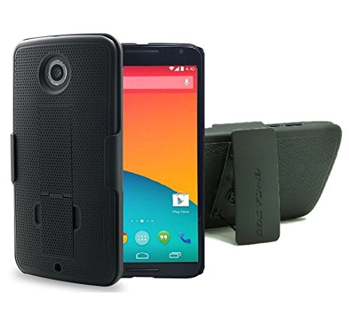 Nexus 6  Performance Seriesâ»  Slim Case w/ Belt Clip Holster & Kickstand [Encased Lifetime Warranty]