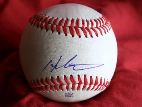 Oakland Athletics Hideki Matsui Autographed ROLB Baseball, Los Angeles Angels of Anaheim, New York Yankees, Proof Photo of Hideki Signing for Us.