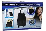 Folding Shopping Trolley, Folds as a bag, Black