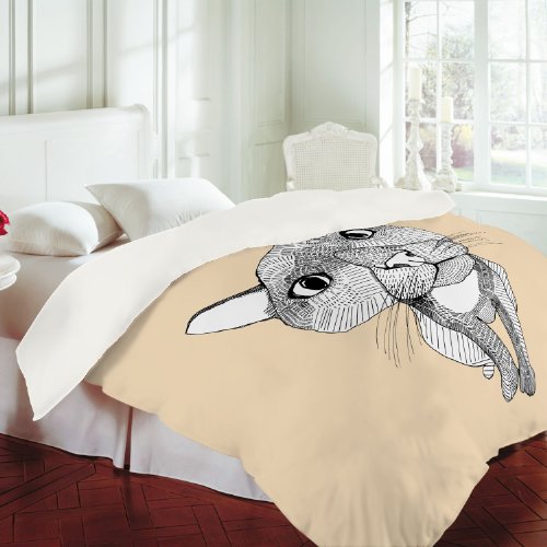 DENY Designs Casey Rogers Big Head Duvet Cover, Queen