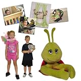 Plush Green and Red Ladybug Curtain Tieback