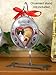 BANBERRY DESIGNS Pet Memorial Christmas Ornament - Picture Opening Paw Prints On My Heart in Loving Memory - Loss of a Dog or Cat Tribute