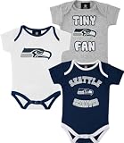 Seattle Seahawks Newborn Tiny Fan 3 Piece Creeper Set at Amazon.com