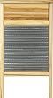 Columbus Washboard 3010 Spiral Metal Washboard Teak 12-7/16x23-3/4 Inches