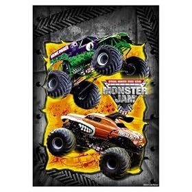 Monster Jam Trucks Party Loot Bags 8 Pack