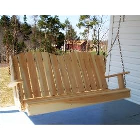 76 Select Pine Americana Classic Porch Swing by The Cedar Store