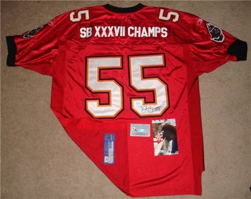 Derrick Brooks Autographed/Hand Signed Tampa Bay Buccaneers Authentic Jersey