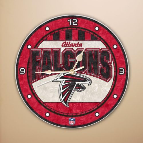 NFL 12" Art Glass Clock