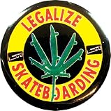 Produkt-Bild: Stylischer Gro&szlig;er Anstecker - Legalize Skateboarding