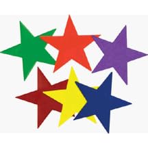 Poly Stars (4 Sets of 6, Total of 24)