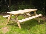 Large Picnic Table Pub Bench - 8 Person - Sustainable Wood + Free Delivery