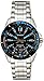 Casio Men's MTD1066D-1AV Silver Stainless-Steel Quartz Watch with Black Dial