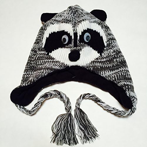 Raccoon Knit Animal Hat One Size Fit All