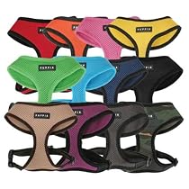Puppia Soft Dog Harness (Mesh) Red Small
