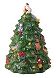 Spode Christmas Tree Figural Cookie Jar 13 inch H