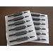 (50) X STERILIZED ASSORTED (ROUNDS/MAGS/FLATS) TUBES WITH BLACK RUBBER GRIPS 5/8"