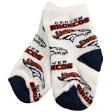 Denver Broncos White Infant (903) Bootie Socks