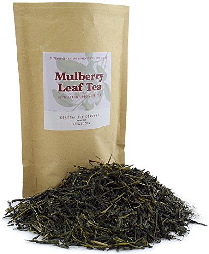 Coastal Tea, White Mulberry Tea, Loose Leaf Dried Leaves, 3.5 Ounce