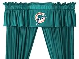 Best Quality Locker Room Valance - Miami Dolphins NFL /Color Turquoise Size 88 X 14