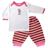 Long Sleeve Slip on Shirt & Pants Set, Pink, 0-3 months [Apparel]