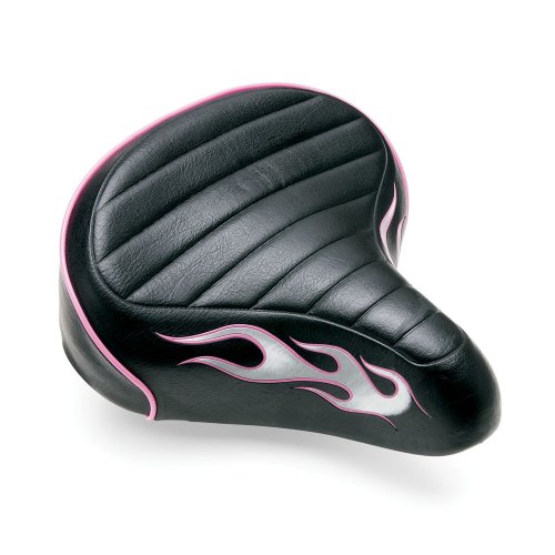 Electra Betty Flame Bicycle Saddle (Black with Flames)