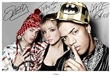 NDUBZ SIGNED AUTOGRAPH PHOTO A4 12X8 INCHES PRINT POSTER N-DUBZ DAPPY TULISA FAZER