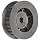 Timing Belt Pulley Lexan Polycarbonate, 3mm Pitch, 15.4mm Diameter, 4mm Bore, Double Flange, 9mm Wide Belt