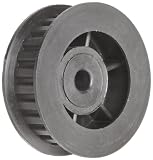 Timing Belt Pulley Lexan Polycarbonate, 3mm Pitch, 15.4mm Diameter, 4mm Bore, Double Flange, 9mm Wide Belt