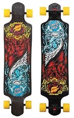 Santa Cruz Drop Down Longboard Heads or Tails Cruiser Skateboard 