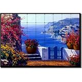 Amalfi Coast by Mikki Senkarik -... by Artwork On Tile
