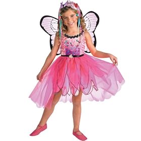 Click here to buy Girls Small Barbie Mariposa Prestige Costume (4-6) by Barbie