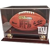Caseworks New York Giants Mahogany Finished Display Case