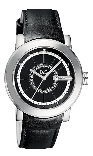 D&G Dolce&Gabbana Herren-Armbanduhr XL Central Park Analog Leder DW0722