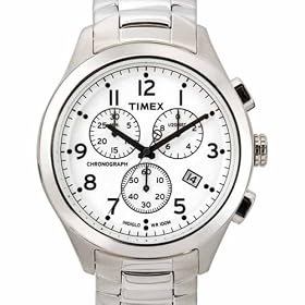 Timex Mens T Series Chronograph Silver-Tone Bracelet Watch #T2M470 by Timex
