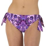 Mossimo Black: Side-Tie Scoop Swim Bottoms - Paisley