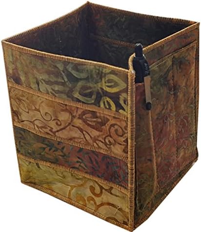 Storage Organizer Box in Brown Batik