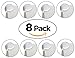 8 PACK Clear Corner Guard Protector Cushion with Pre-Applied Adhesive Strips - Holds Firm with No Damage to Furniture - Matte Finish