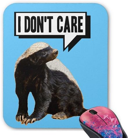 Funny Talking Honey Badger Personalized Rectangle Mouse Pad Oblong Gaming Mousepad Office Accessory And Gift In 9.25x7.25 Inch
