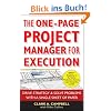The One-Page Project Manager for Execution: Drive Strategy and Solve Problems with a Single Sheet of Paper