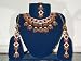 Jewelry for Womens-fashion Jewelry Necklace Set and Earring in Antique Silver Finish and Red Color Stones 4pc Set (Brand New) Free Shipping