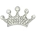 Silver Rhinestone Crown Pin
