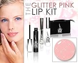 LIP INK Organic Vegan 100% Smearproof Glitter Pink Lip Stain Kit