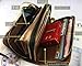 Big Mango Multi-purpose Fashion Long Business Style Small Cell Pattern Cellphone Leather Purse Bag and Big Clutch Two Zipper Wallet with Inner Multiple Card Holders and Adjustable Strap for Apple Iphone 4 4s Iphone 5 5s 5c Samsung Galaxy S4 S3 HTC Blackberry MP3 Key Photo Money Credentials (Coffee)