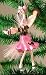Pink Flamingo Poodle Skirt Tiki Bar Christmas Ornament