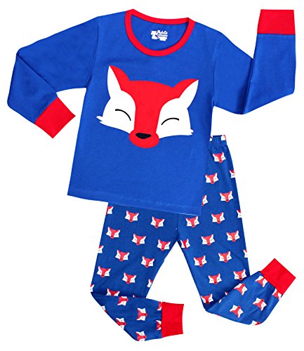 Big boys Pajamas Fox Girls Cotton 2 Piece Sleepwear Kids Children Clothes Sets