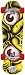 Santa Cruz Monster Rob Glow In The Dark Cruzer Complete (10.7 in x 36.3 in)