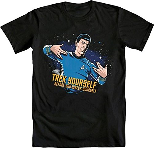 Star Trek Spock Men's Trek Yourself Before You Wreck Yourself T-shirt