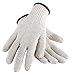 CONDOR Natural String Knit Gloves, Standard Weight, White, Cotton/Polyester, Large