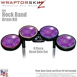 Stardust Purple Skin by WraptorSkinz fits Rock Band Drum Set for Nintendo Wii, XBOX 360, PS2 & PS3 (