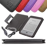 DURAGADGET Leder-Schutzh�lle im Buch Stil + KFZ Ladekabel f�r den Amazon Kindle TOUCH, Wi-Fi, 6" E Ink Display, "Neueste Generation 2011", schwarzvon "DURAGADGET"